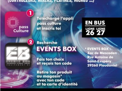 Events Box est partenaire du Pass Culture.
Infos : 06 47 70 94 46 - 02 98 80 03 07
Mail : eddy@events-box.net
NEW!!! Les enceintes de monitoring sont...