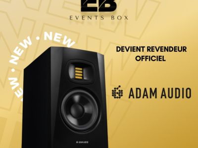 Events Box devient revendeur officiel @adam_audio 🔉

Une marque de référence mondiale pour le monitoring !
De la petite D3V à la série S, en passant par la T...