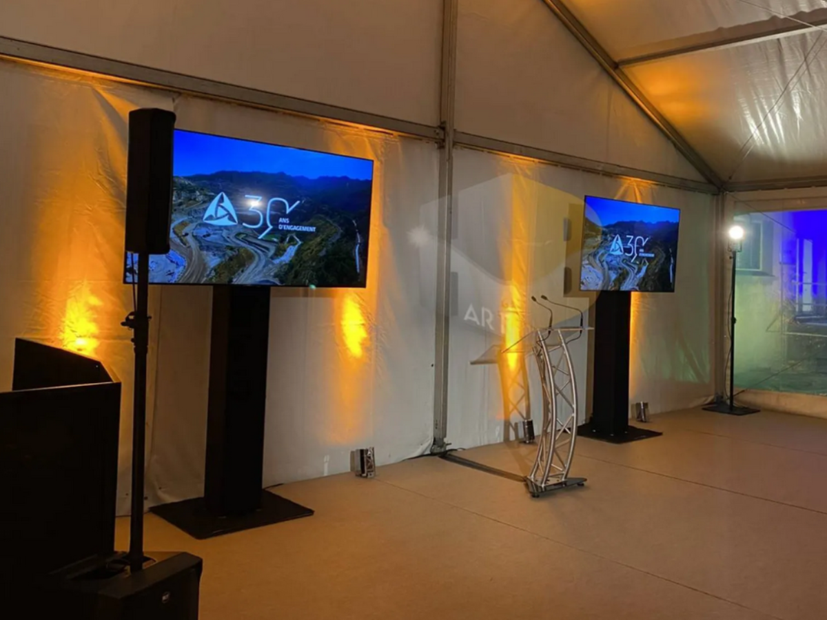 Location de TV pour diffusion d'&eacute;v&eacute;nement ou vid&eacute;os promotionnelles dans le Finist&egrave;re